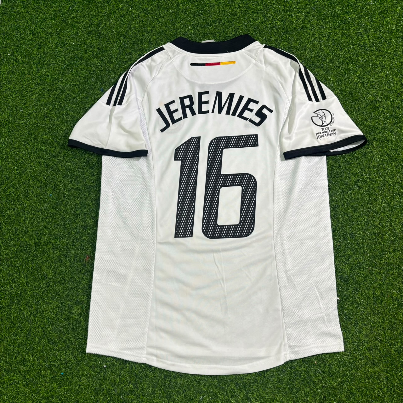 Jens Jeremies Germany Deutschland 2002 World Cup White Retro Football Jersey