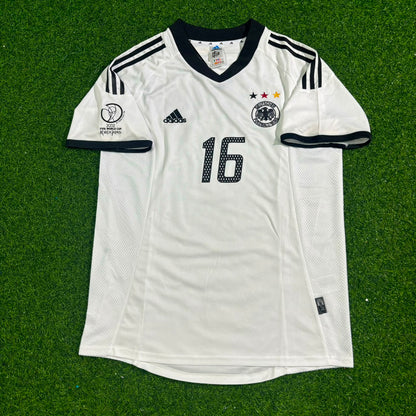 Jens Jeremies Germany Deutschland 2002 World Cup White Retro Football Jersey