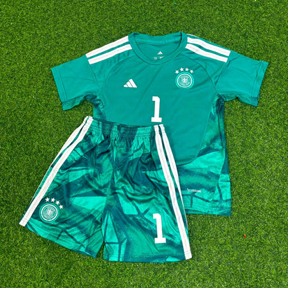 Jens Lehmann Germany Retro Goalkeeper Kids Football Jersey