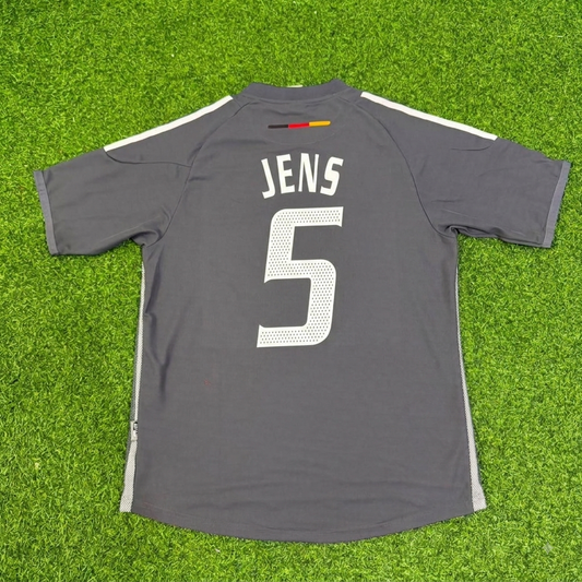 Jens Nowotny Germany 2002 World Cup Gray Special Retro Football Jersey
