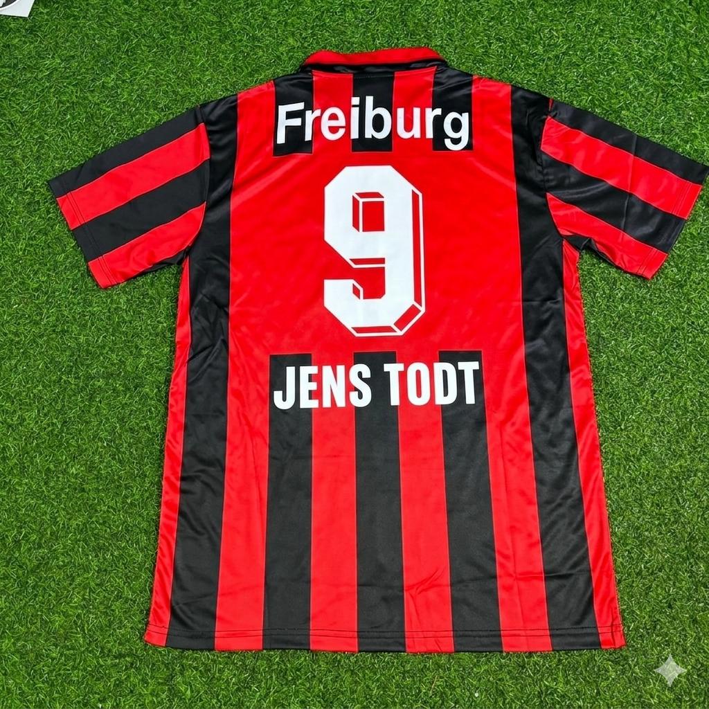 Jens Todt SC Freiburg 1994-1995 Retro Football Jersey