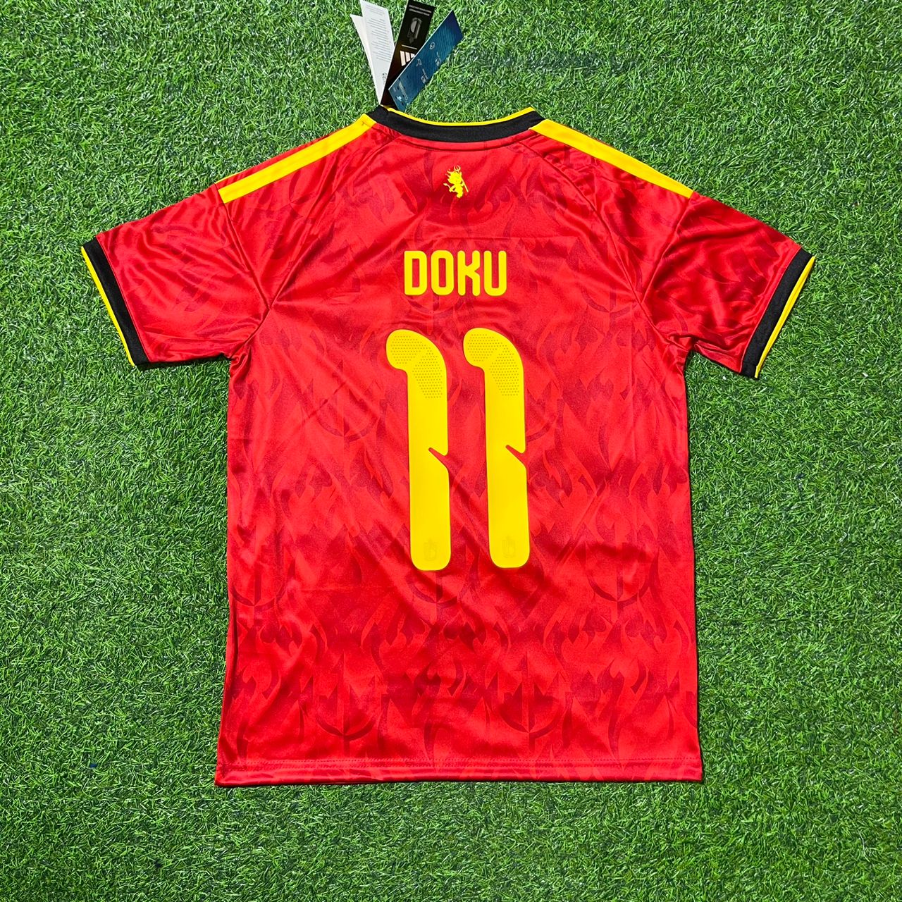 Jérémy Doku Belgium 2026 World Cup Football Jersey Kit