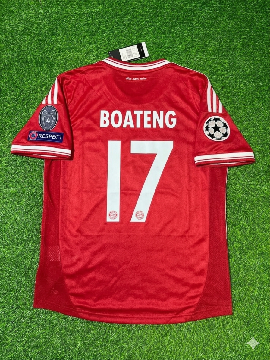 Jérôme Boateng 17- Bayern Munich 2013 Champions League Wembley Final Jersey Trikot