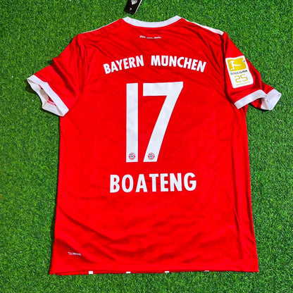 Jerome Boateng Bayern Munich 2017-2018 Retro Home Jersey