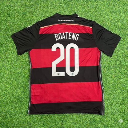 Jerome Boateng Germany Deutschland 2014 World Cup Brazil Black Red Retro Jersey Trikot Soccer Shirt