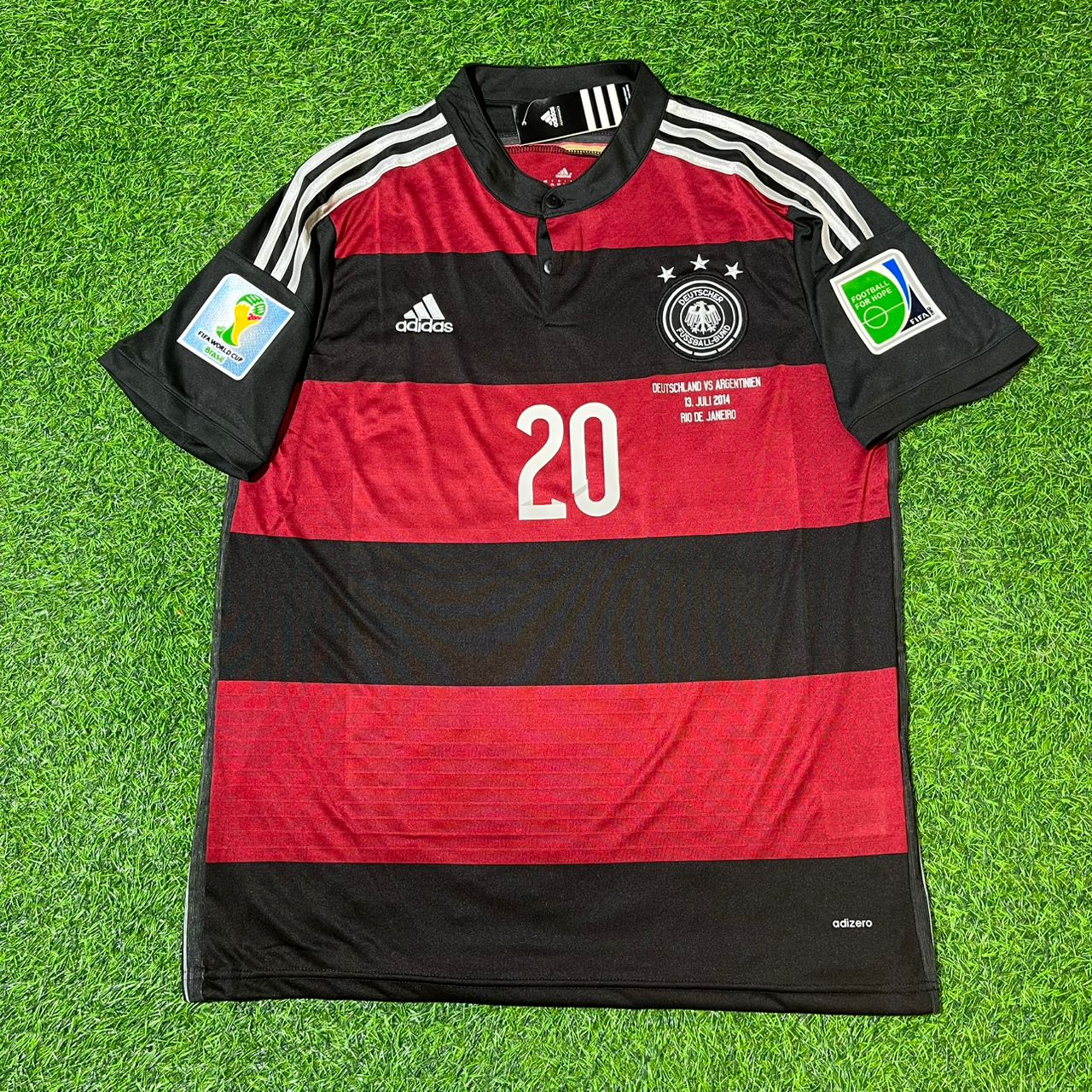 Jerome Boateng Germany Deutschland 2014 World Cup Brazil Black Red Retro Jersey Trikot Soccer Shirt
