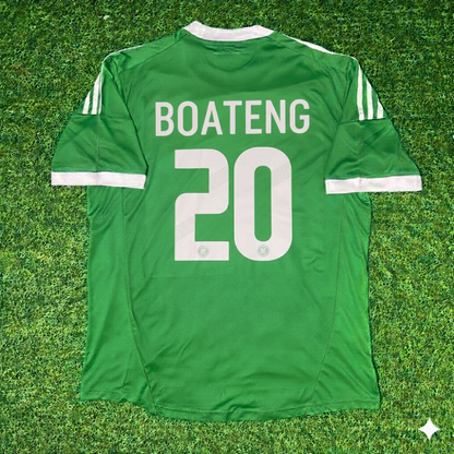 Jerome Boateng Germany EURO 2012 Green Retro Football Jersey