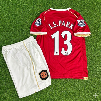 Park Ji-sung #13 Manchester United 2006-2007 Kids Home Football Jersey
