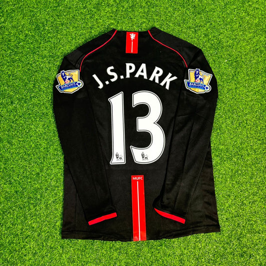 Ji-Sung Park 2007-2008 Manchester United Black Retro Jersey Trikot Camiseta Maillot
