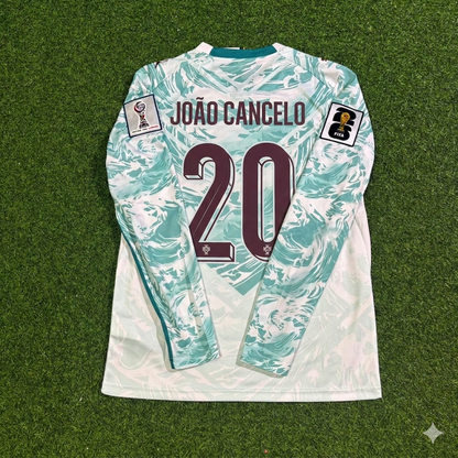 João Cancelo #20 Portugal 2026 World Cup Away Long Sleeve Football Jersey