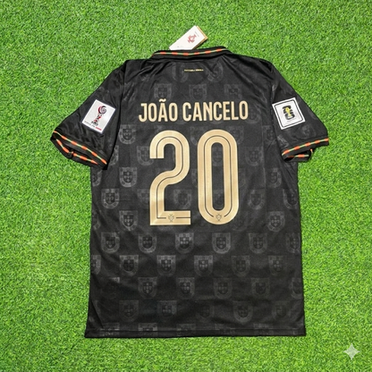 João Cancelo #20 Portugal 2026 World Cup Black Football Jersey