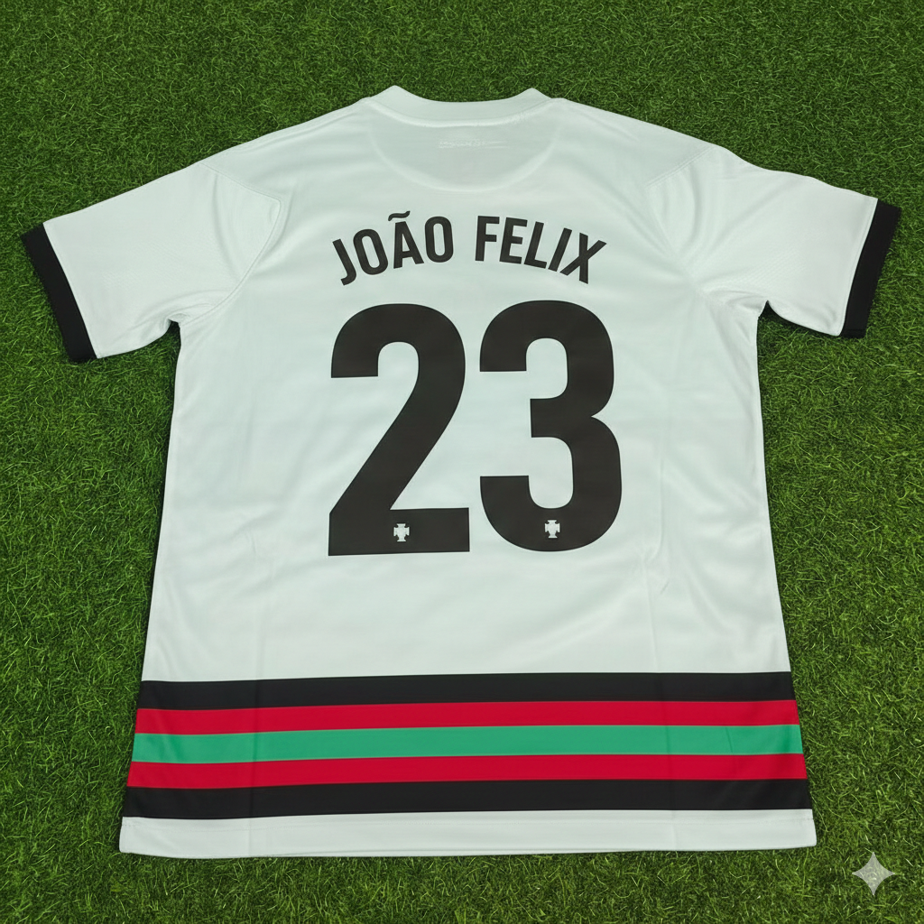 Joao Felix Portugal EURO 2020 Retro Away Football Jersey