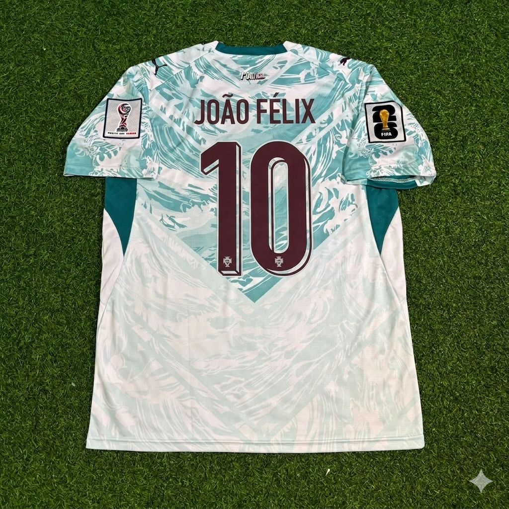 Joao Felix Portugal 2026 World Cup White Away Football Jersey