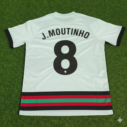Joao Moutinho Portugal EURO 2020 Retro Away Football Jersey