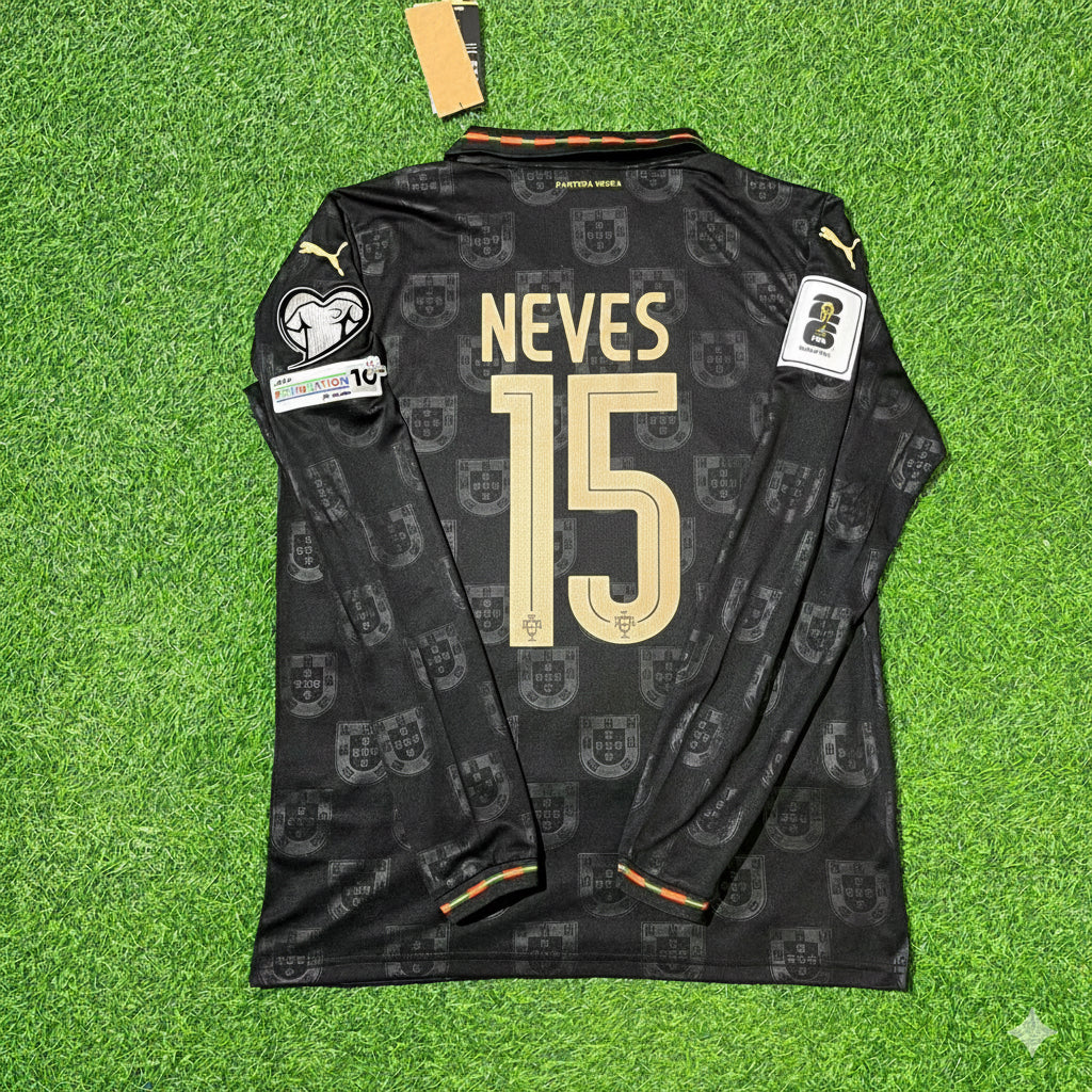 Joao Neves Portugal 2026 World Cup Home Long Sleeve Jersey Trikot Maillot