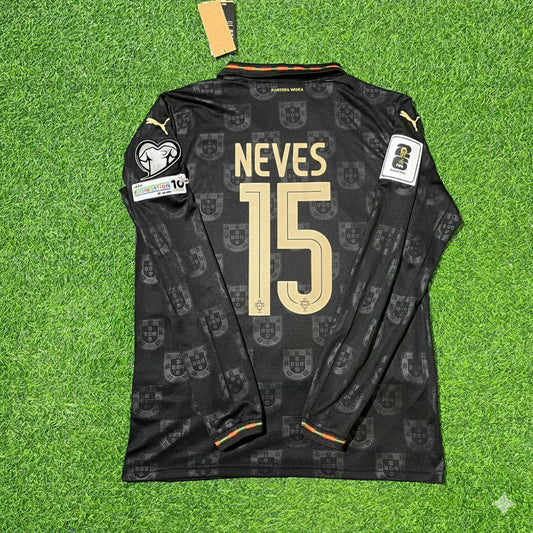 Joao Neves Portugal 2026 World Cup Home Long Sleeve Jersey Trikot Maillot