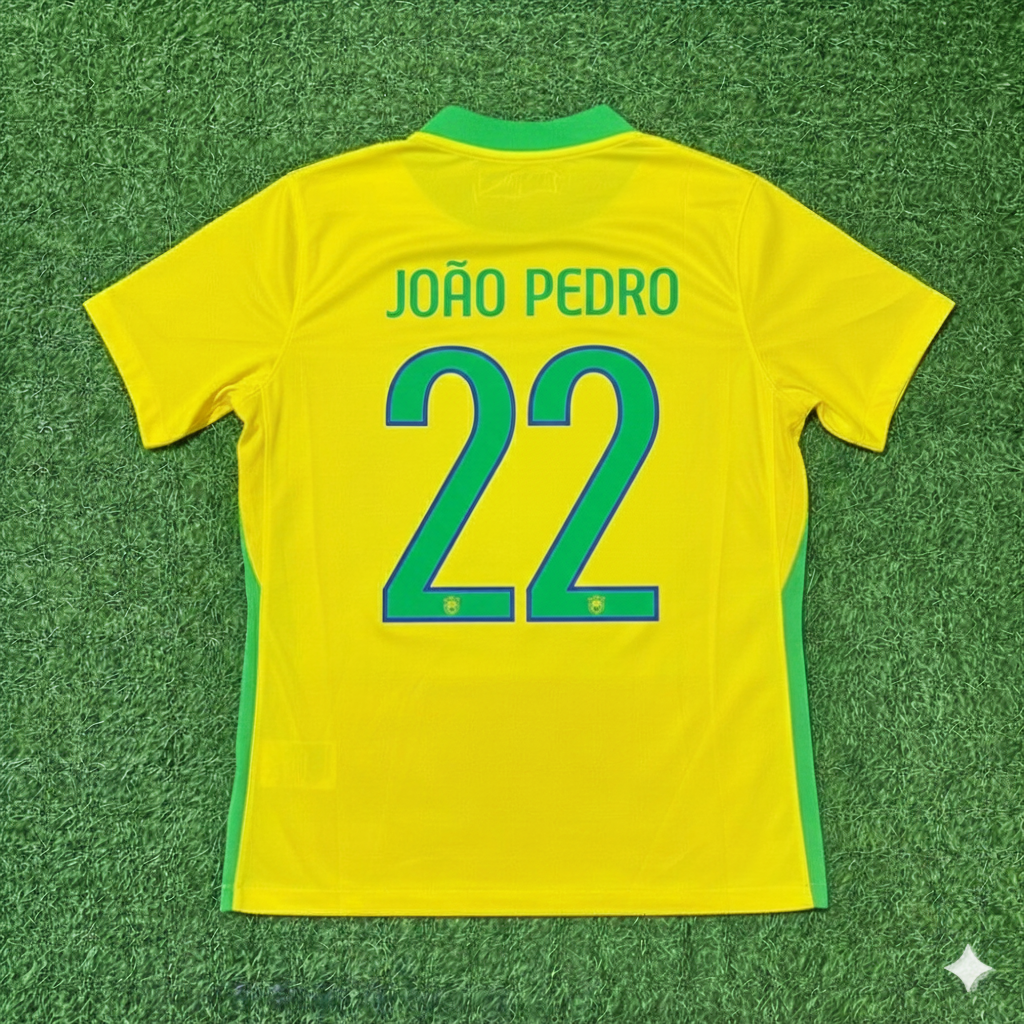 Joao Pedro Brazil 2026 World Cup New Season Football Jersey