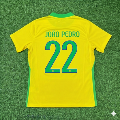 Joao Pedro Brazil 2026 World Cup New Season Football Jersey