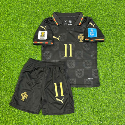 João Félix  Portugal 2026 World Cup Black Kids Football Jersey
