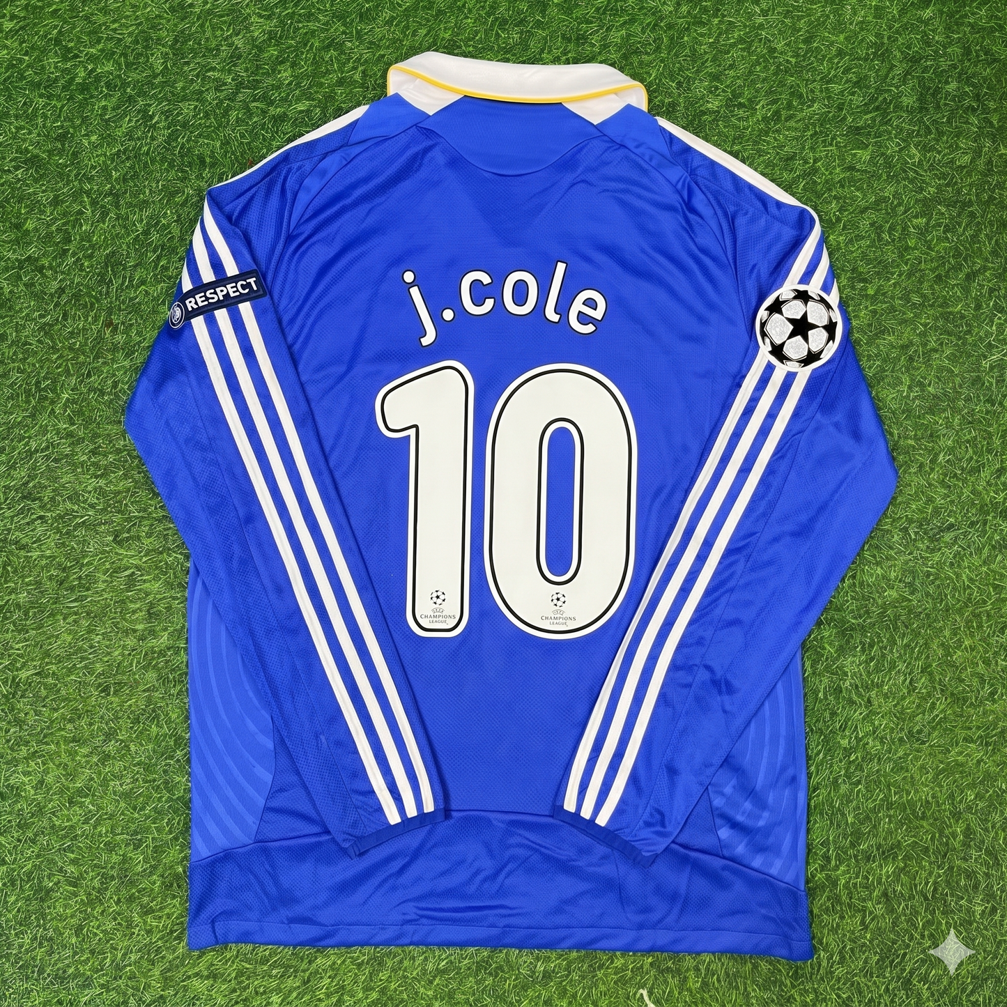 Joe Cole Chelsea 2008 Champions League Final Long Sleeve Football Jersey