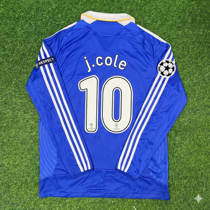 Joe Cole Chelsea 2008 Champions League Final Long Sleeve Football Jersey