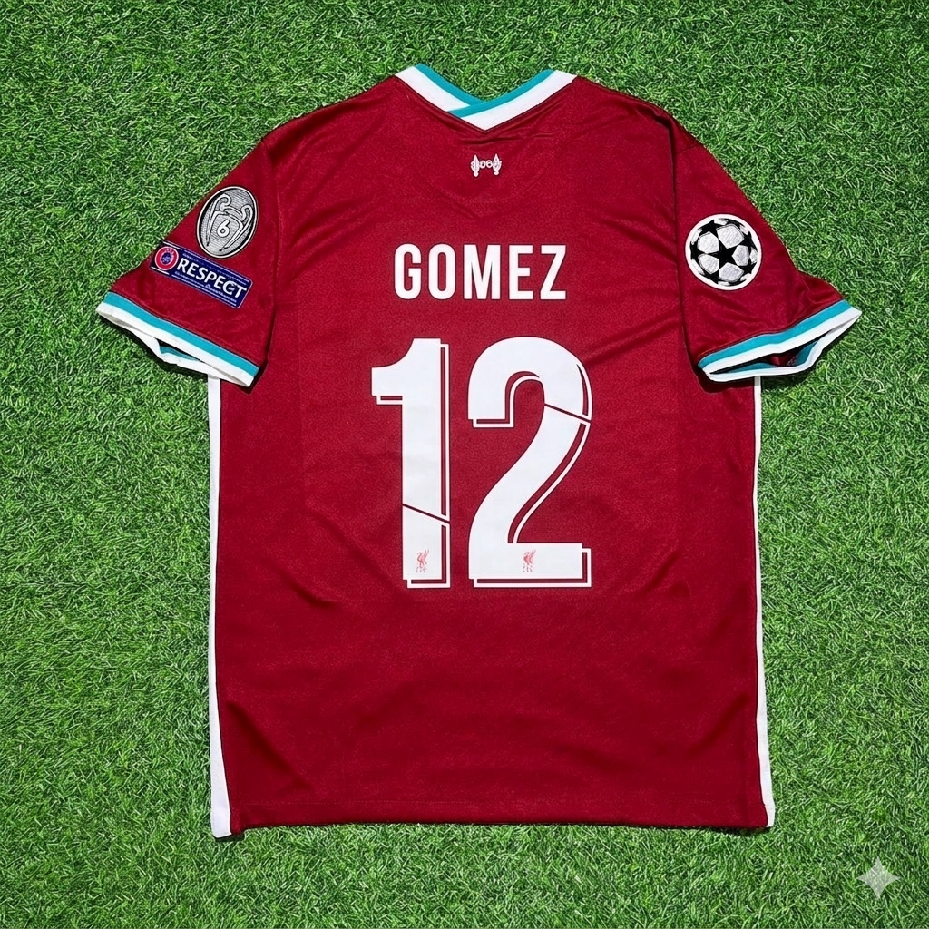 Maillot de football rétro domicile Joe Gomez 12# Liverpool 2019 2020
