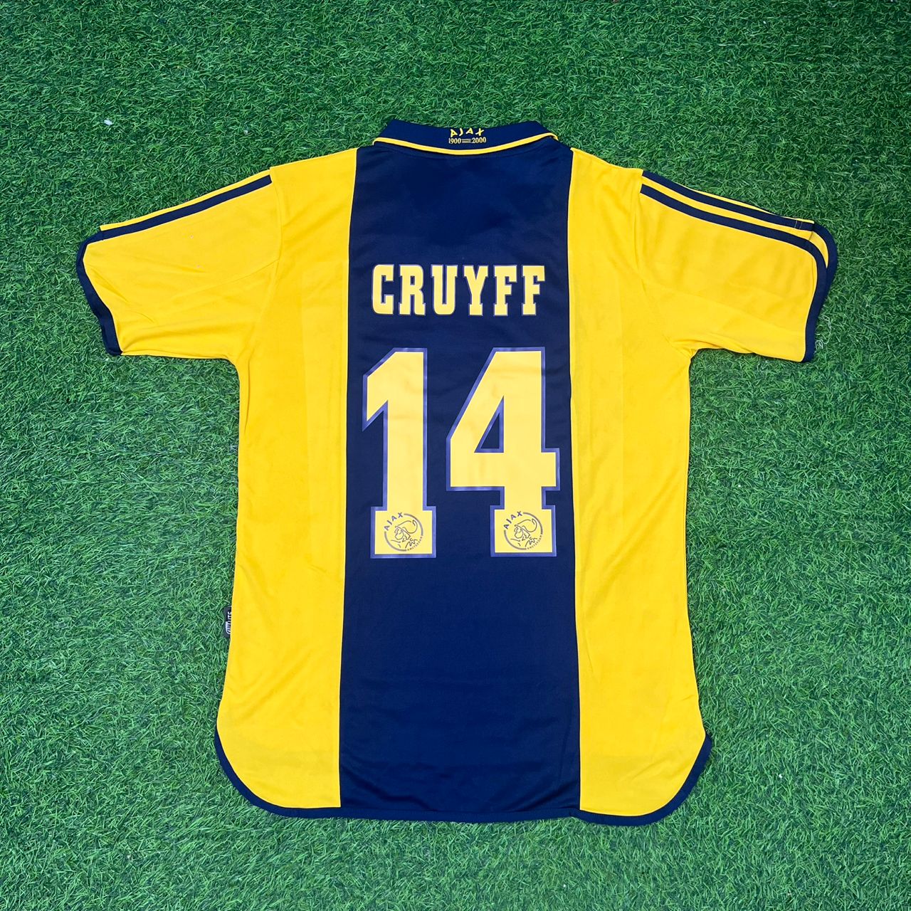 Johan Cruyff Ajax Retro Gelbes Fußballtrikot