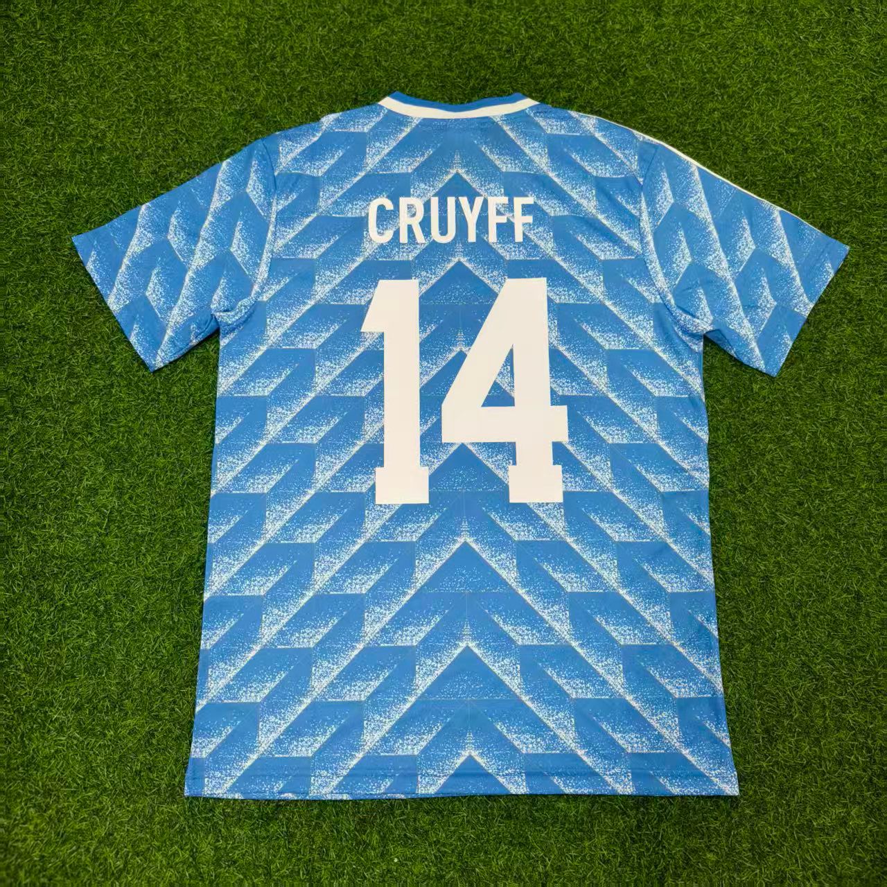Johan Cruyff Netherlands Blue Retro Football Jersey Kit