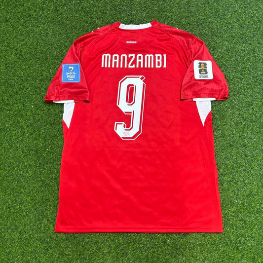 Johan Manzambi 9 - Switzerland 2026 World Cup Kit Jersey Trikot Maillot