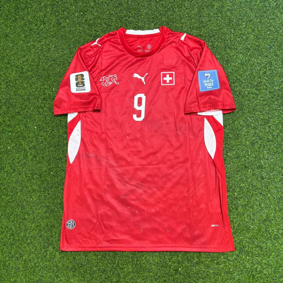 Johan Manzambi #9 Switzerland 2026 World Cup Children Jersey Trikot Maillot