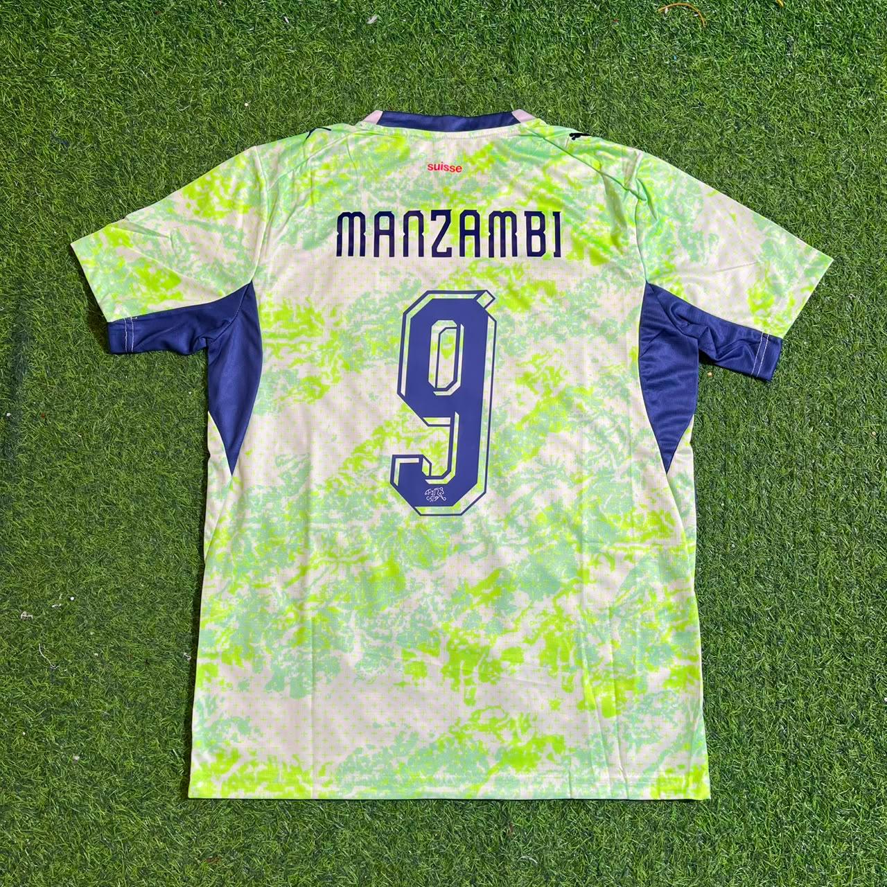 Johan Manzambi #9 Schweiz 2026 WM Auswärtstrikot