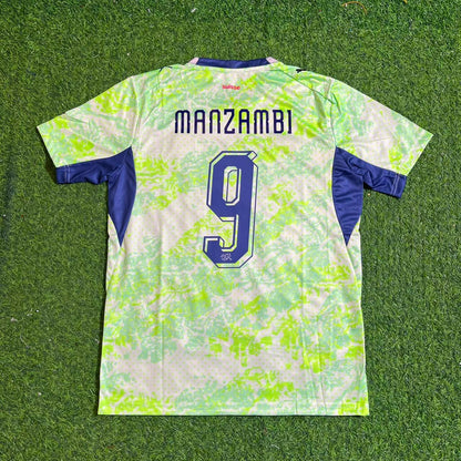 Johan Manzambi #9 Schweiz 2026 WM Auswärtstrikot