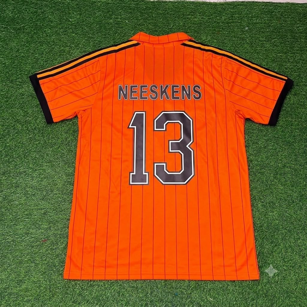 Johan Neeskens Netherlands 1974 Retro Home Football Jersey