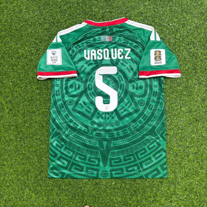Johan Vasquez Mexico 2026 World Cup Home Green Football Jersey