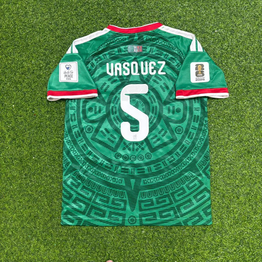 Johan Vasquez Mexico 2026 World Cup Home Green Football Jersey