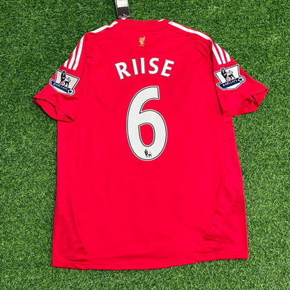 John Arne Riise Liverpool 2008-09 Red Retro Football Jersey Kit