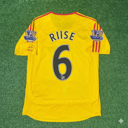 John Arne Riise Liverpool 2006/2007 Yellow Retro Football Jersey Kit