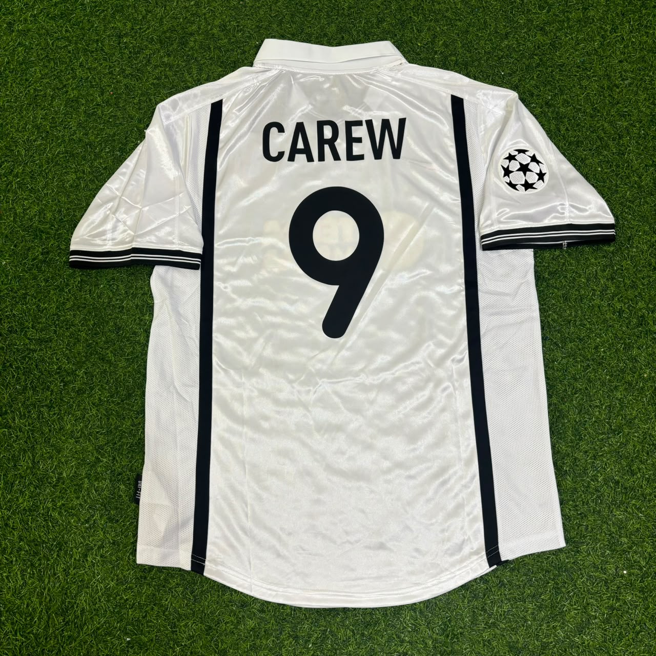 John Carew Valencia 2001 Milano Champions Final Retro Football Jersey