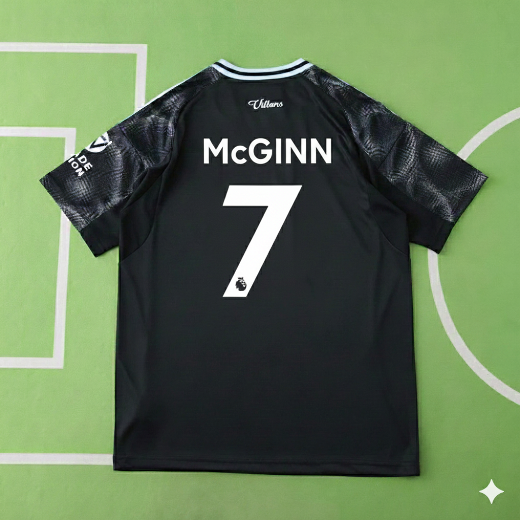 John McGinn 7- Aston Villa 2026 Away New season Jersey Trikot Maillot