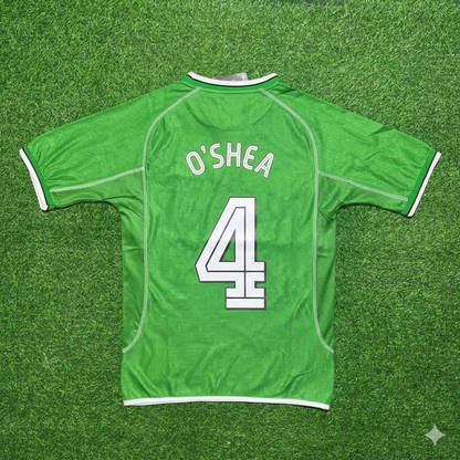 John O'Shea Ireland 2000/2002 Retro Green Football Jersey