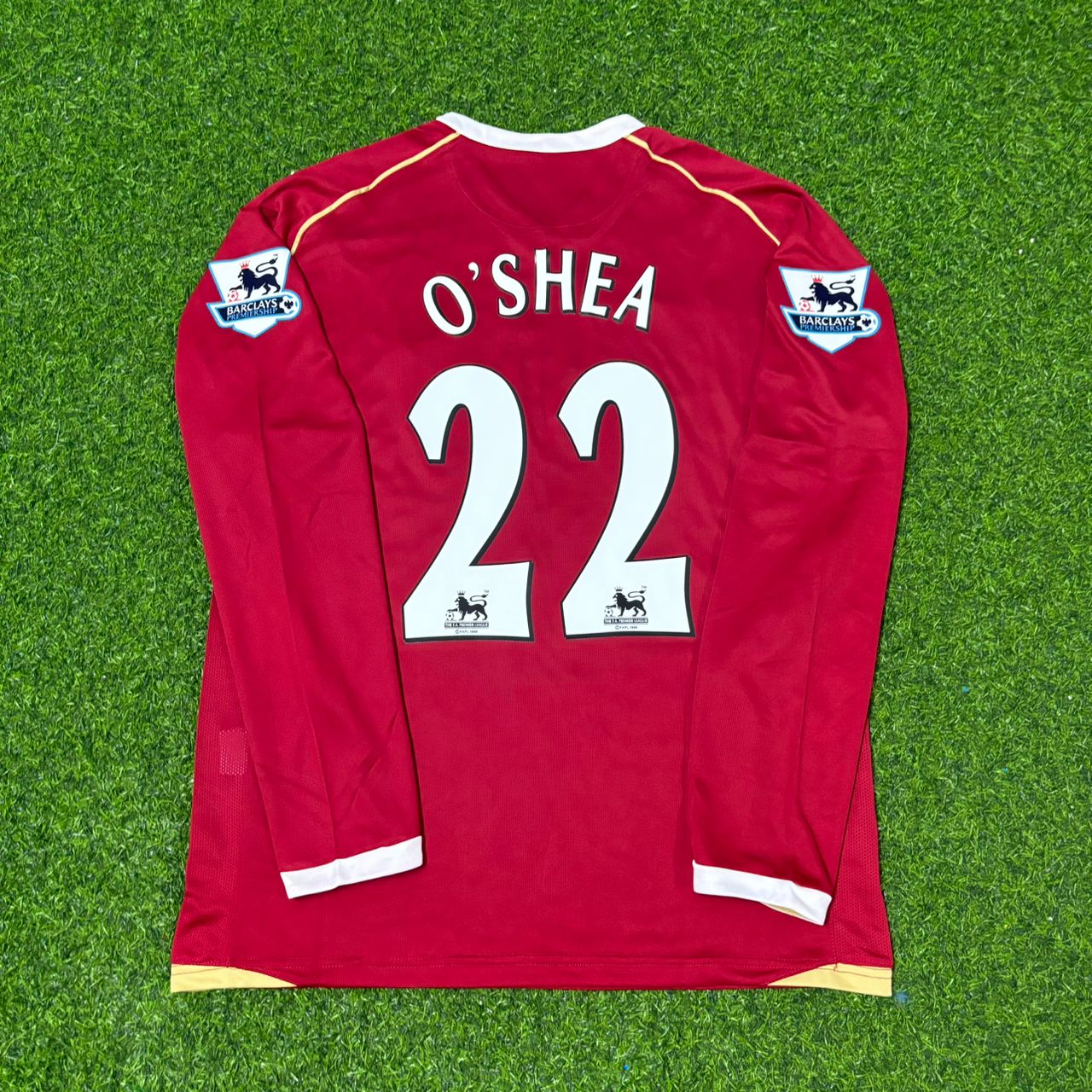 John O'Shea Manchester United 2006-2007 Red Football Jersey