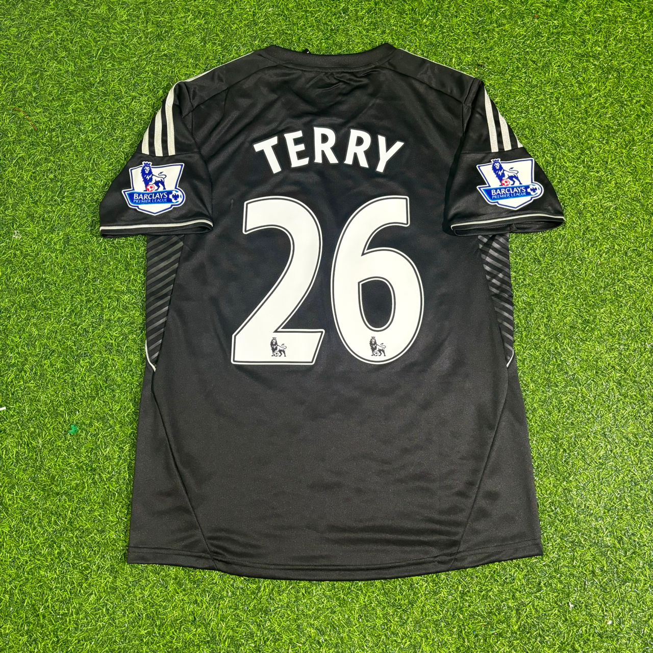 John Terry Chelsea 2013-14 Black Retro Football Jersey Kit