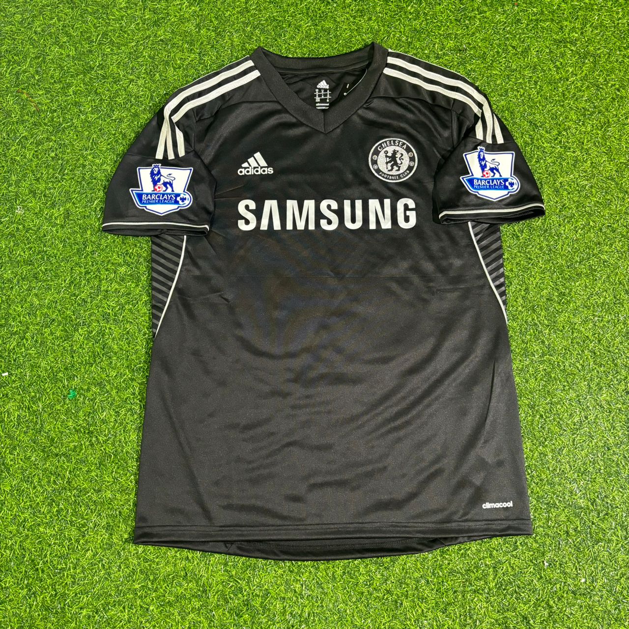 John Terry Chelsea 2013-14 Black Retro Football Jersey Kit