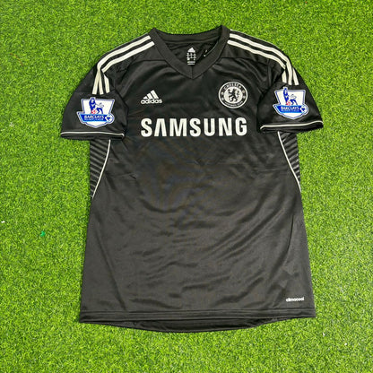 John Terry Chelsea 2013-14 Black Retro Football Jersey Kit