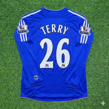 John Terry #26 Chelsea 2006-2008 Long Sleeve EPL Patch Football Jersey