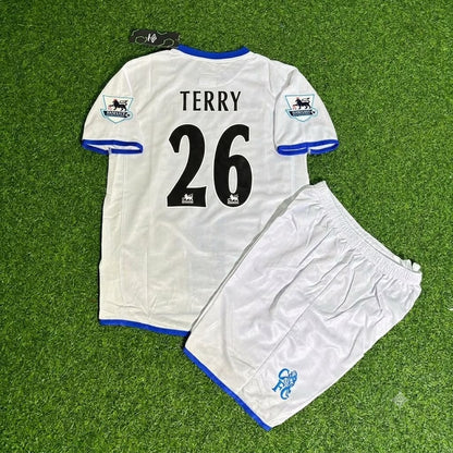 John Terry Chelsea Away 2004/05 Retro Kids White Football Jersey