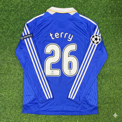 John Terry Chelsea 2008 Champions League Final Long Sleeve Football Jersey