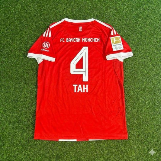 Jonathan Tah #4 Bayern Munich 2026 Bundesliga Champions Football Jersey