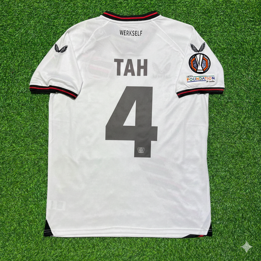Jonathan Tah Bayer 04 Leverkusen 2024 Europa League Final Home Retro Football Jersey