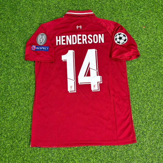 Jordan Henderson Liverpool 2019 CL Final Retro Kit Jersey Trikot Maillot Maglia